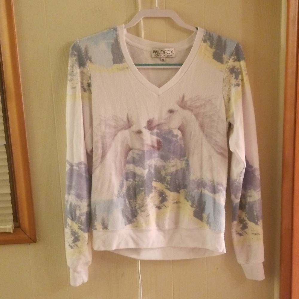 Wildfox Wild Horses V Neck Bbj